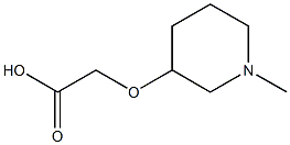 2-[(1-methylpiperidin-3-yl)oxy]acetic acid,,结构式