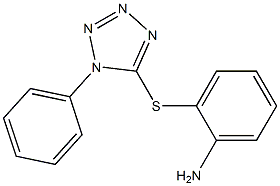 2-[(1-phenyl-1H-1,2,3,4-tetrazol-5-yl)sulfanyl]aniline Struktur
