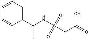 2-[(1-phenylethyl)sulfamoyl]acetic acid Struktur