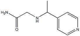 2-[(1-pyridin-4-ylethyl)amino]acetamide,,结构式