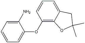 2-[(2,2-dimethyl-2,3-dihydro-1-benzofuran-7-yl)oxy]aniline,,结构式