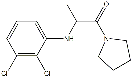 2-[(2,3-dichlorophenyl)amino]-1-(pyrrolidin-1-yl)propan-1-one Struktur