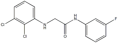 2-[(2,3-dichlorophenyl)amino]-N-(3-fluorophenyl)acetamide Structure