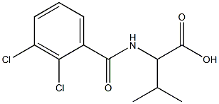 2-[(2,3-dichlorophenyl)formamido]-3-methylbutanoic acid Struktur
