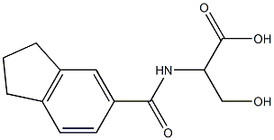 2-[(2,3-dihydro-1H-inden-5-ylcarbonyl)amino]-3-hydroxypropanoic acid