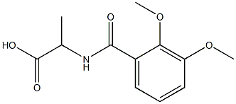 2-[(2,3-dimethoxybenzoyl)amino]propanoic acid Structure