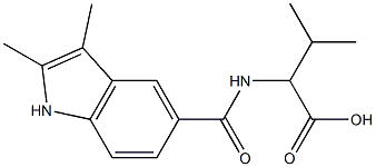 2-[(2,3-dimethyl-1H-indol-5-yl)formamido]-3-methylbutanoic acid|