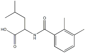 2-[(2,3-dimethylbenzoyl)amino]-4-methylpentanoic acid Structure