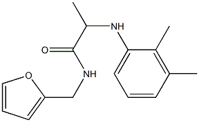 2-[(2,3-dimethylphenyl)amino]-N-(furan-2-ylmethyl)propanamide Structure