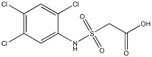 2-[(2,4,5-trichlorophenyl)sulfamoyl]acetic acid,,结构式