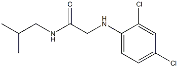 2-[(2,4-dichlorophenyl)amino]-N-(2-methylpropyl)acetamide,,结构式