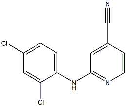 2-[(2,4-dichlorophenyl)amino]pyridine-4-carbonitrile 化学構造式