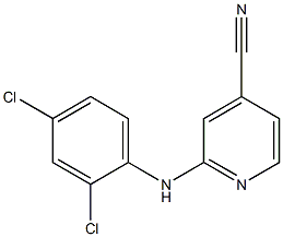 2-[(2,4-dichlorophenyl)amino]pyridine-4-carbonitrile Structure