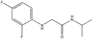 2-[(2,4-difluorophenyl)amino]-N-(propan-2-yl)acetamide Struktur