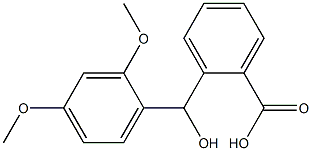 2-[(2,4-dimethoxyphenyl)(hydroxy)methyl]benzoic acid 化学構造式