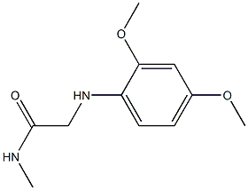 2-[(2,4-dimethoxyphenyl)amino]-N-methylacetamide 化学構造式