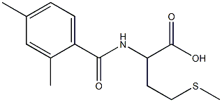 2-[(2,4-dimethylbenzoyl)amino]-4-(methylthio)butanoic acid,,结构式