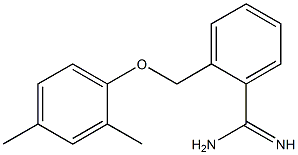 2-[(2,4-dimethylphenoxy)methyl]benzenecarboximidamide Structure