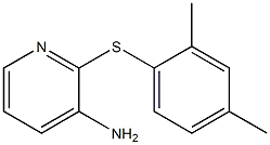 2-[(2,4-dimethylphenyl)sulfanyl]pyridin-3-amine 化学構造式