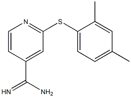  2-[(2,4-dimethylphenyl)sulfanyl]pyridine-4-carboximidamide