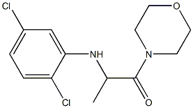 2-[(2,5-dichlorophenyl)amino]-1-(morpholin-4-yl)propan-1-one,,结构式