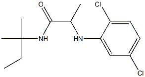 2-[(2,5-dichlorophenyl)amino]-N-(2-methylbutan-2-yl)propanamide Structure