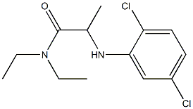 2-[(2,5-dichlorophenyl)amino]-N,N-diethylpropanamide Structure