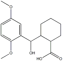 2-[(2,5-dimethoxyphenyl)(hydroxy)methyl]cyclohexane-1-carboxylic acid Structure