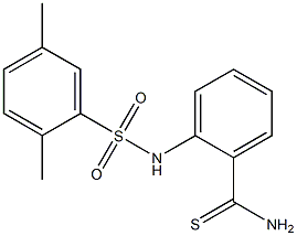 2-[(2,5-dimethylbenzene)sulfonamido]benzene-1-carbothioamide Structure