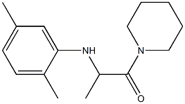 2-[(2,5-dimethylphenyl)amino]-1-(piperidin-1-yl)propan-1-one Struktur