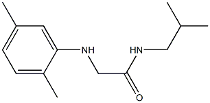 2-[(2,5-dimethylphenyl)amino]-N-(2-methylpropyl)acetamide Structure