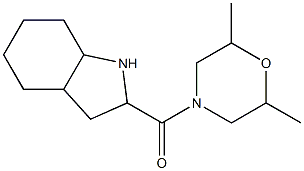 2-[(2,6-dimethylmorpholin-4-yl)carbonyl]octahydro-1H-indole,,结构式