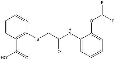  2-[(2-{[2-(difluoromethoxy)phenyl]amino}-2-oxoethyl)thio]nicotinic acid