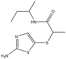 2-[(2-amino-1,3-thiazol-5-yl)sulfanyl]-N-(butan-2-yl)propanamide Structure