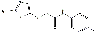 2-[(2-amino-1,3-thiazol-5-yl)thio]-N-(4-fluorophenyl)acetamide Struktur