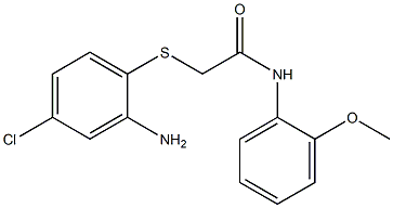 2-[(2-amino-4-chlorophenyl)sulfanyl]-N-(2-methoxyphenyl)acetamide|