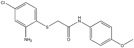 2-[(2-amino-4-chlorophenyl)sulfanyl]-N-(4-methoxyphenyl)acetamide Structure