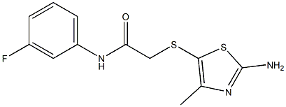 2-[(2-amino-4-methyl-1,3-thiazol-5-yl)thio]-N-(3-fluorophenyl)acetamide