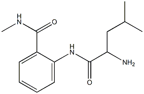 2-[(2-amino-4-methylpentanoyl)amino]-N-methylbenzamide 化学構造式