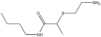 2-[(2-aminoethyl)sulfanyl]-N-butylpropanamide Structure