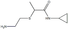 2-[(2-aminoethyl)sulfanyl]-N-cyclopropylpropanamide Structure