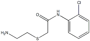 2-[(2-aminoethyl)thio]-N-(2-chlorophenyl)acetamide 化学構造式