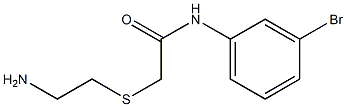 2-[(2-aminoethyl)thio]-N-(3-bromophenyl)acetamide Struktur