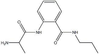 2-[(2-aminopropanoyl)amino]-N-propylbenzamide 化学構造式