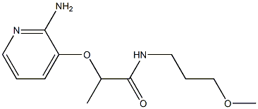 2-[(2-aminopyridin-3-yl)oxy]-N-(3-methoxypropyl)propanamide 化学構造式