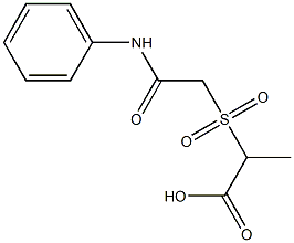 2-[(2-anilino-2-oxoethyl)sulfonyl]propanoic acid