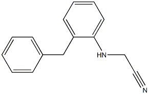 2-[(2-benzylphenyl)amino]acetonitrile Struktur