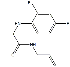 2-[(2-bromo-4-fluorophenyl)amino]-N-(prop-2-en-1-yl)propanamide