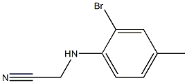 2-[(2-bromo-4-methylphenyl)amino]acetonitrile Structure