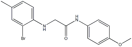  2-[(2-bromo-4-methylphenyl)amino]-N-(4-methoxyphenyl)acetamide